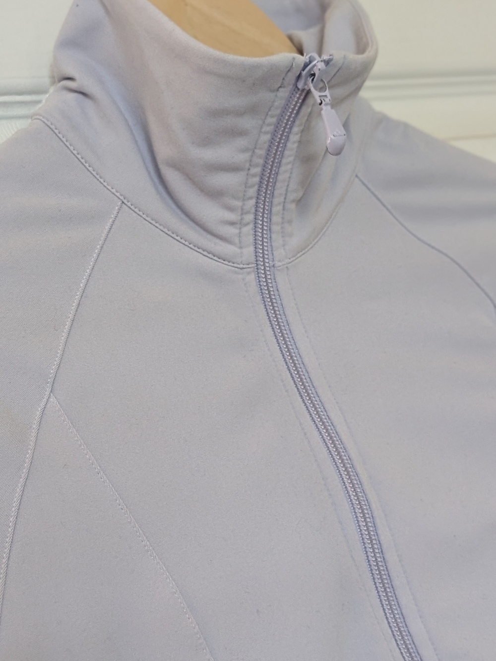 Adidas Cool Tone Light Lavender Full-Zip Track Jacket, Climalite - Picture 6 of 8
